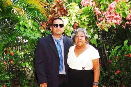 David Gomes and his mother Nellie Gomes
