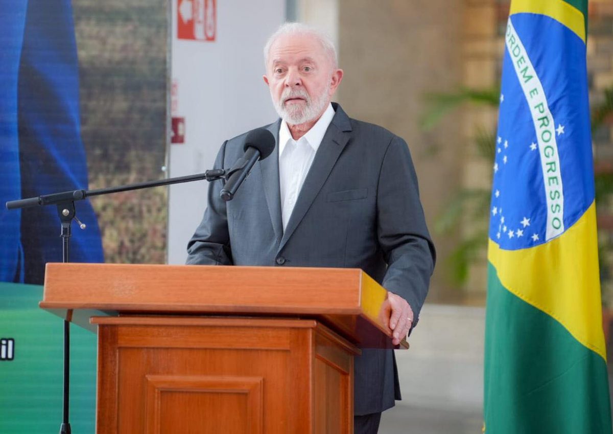 Luiz Inácio Lula da Silva speaking last Thursday (Office of the President photo)