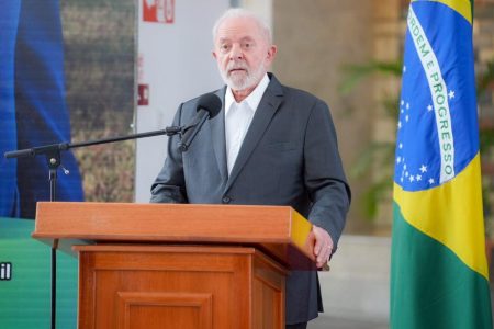 Luiz Inácio Lula da Silva speaking last Thursday (Office of the President photo)