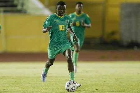 Omari Glasgow netted seven times in Guyana’s Concacaf Nations League Campaign to earn the Top Scorer award while his efficiency in front of goal earned him the Young Player Award as well.
