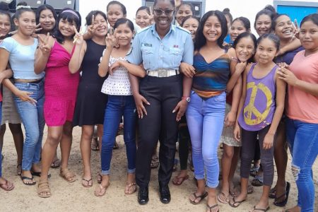 Sergeant Christopher Woolford and the students