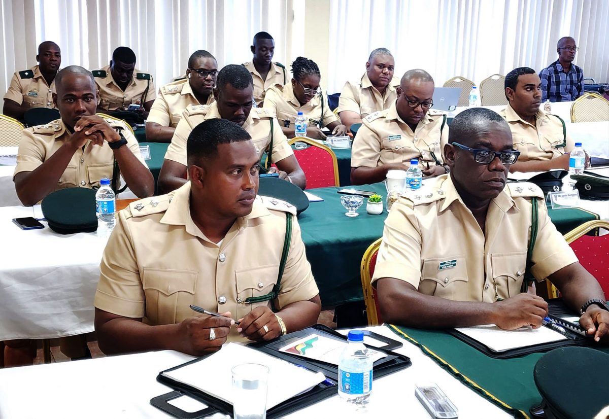  An image from the Guyana Prison Service Annual Officers’ Conference 2024 – Day 2 yesterday. (Guyana Prison Service photo)