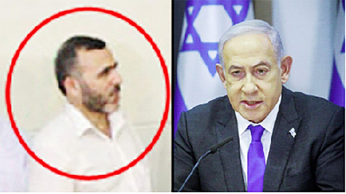 Marwan Issa (left) and Benjamin Netanyahu