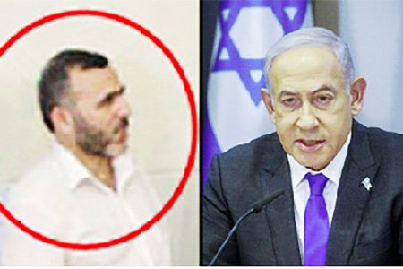 Marwan Issa (left) and Benjamin Netanyahu