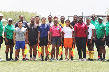 The 12 participants and the respective instructors following
the conclusion of the GFF Referee Introductory Course