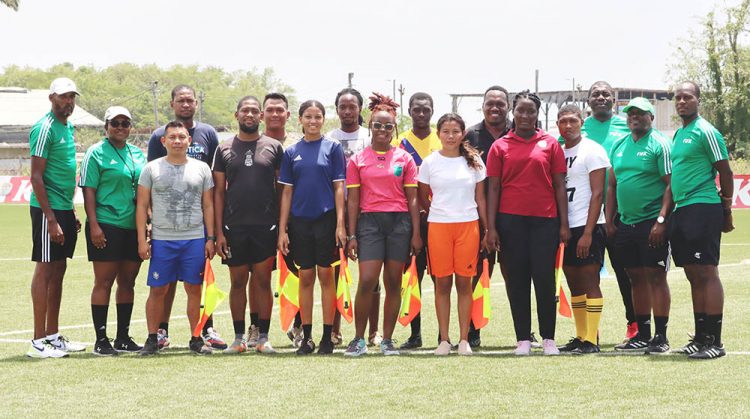 The 12 participants and the respective instructors following
the conclusion of the GFF Referee Introductory Course