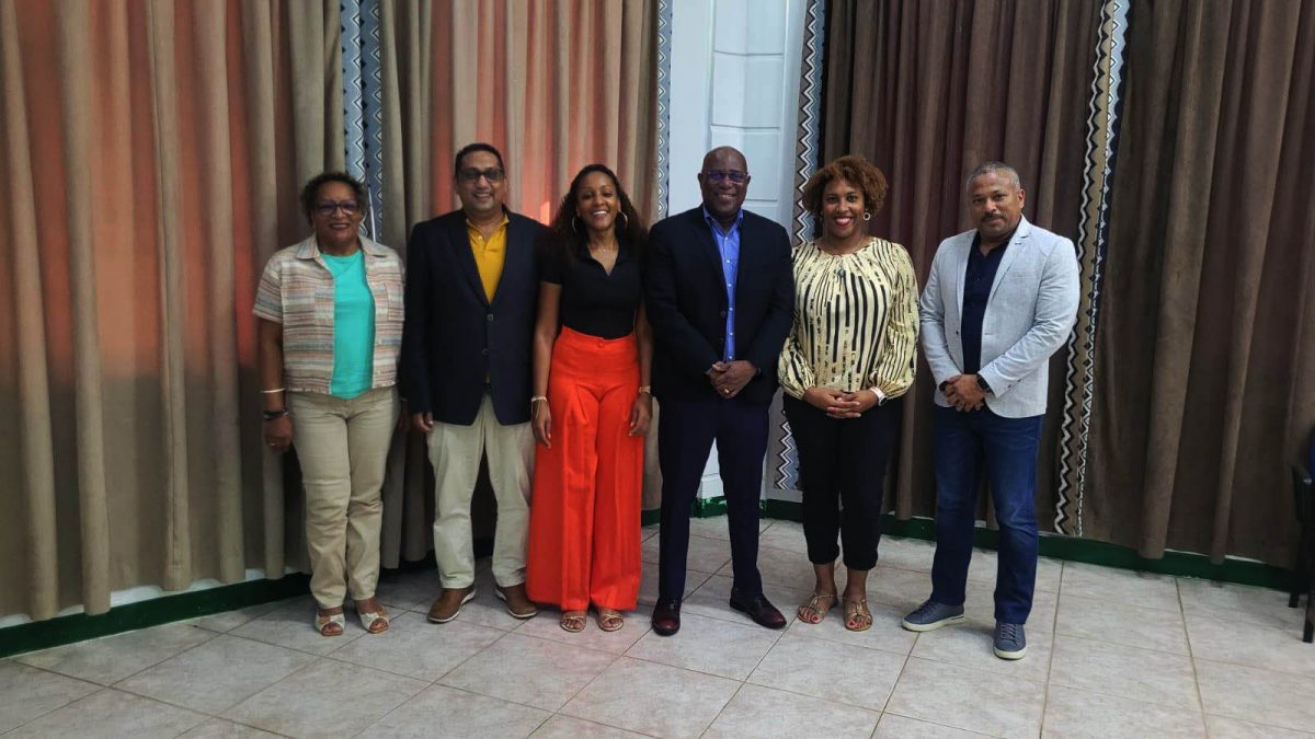 IGG Flashback! Director of Sports Steve Ninvalle (3rd from right) was flanked by several officials from French Guiana and Suriname following a previous forum in January which confirmed the former as the host for the 2024 edition