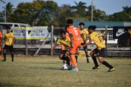 Part of the action between Dolphin Secondary (orange) and Queen’s College
