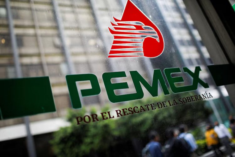 The logo of Petroleos Mexicanos (Pemex) is pictured at the company’s headquarters in Mexico City, Mexico July 26, 2023.