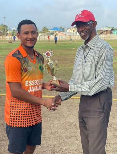 Wicket-keeper batsman Kemol Savoury led his side, the Essequibo Jaguars, to victory with an unbeaten 29.