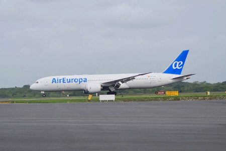 AirEuropa at CJIA (Ministry of Public Works photo)