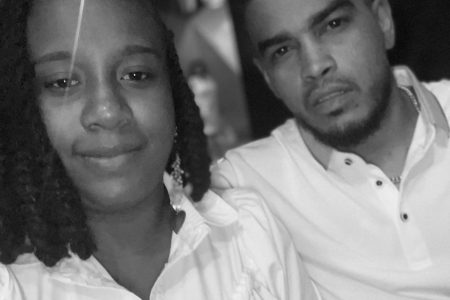 Sangre Grande parents Farah Rattansingh, left, and Christopher Bhagan, whose twins Amari and Kyrie, died within days of each other in late February.