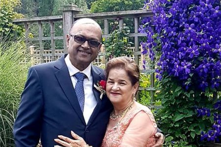 Deleep Singh and his wife of 44 years Waveney