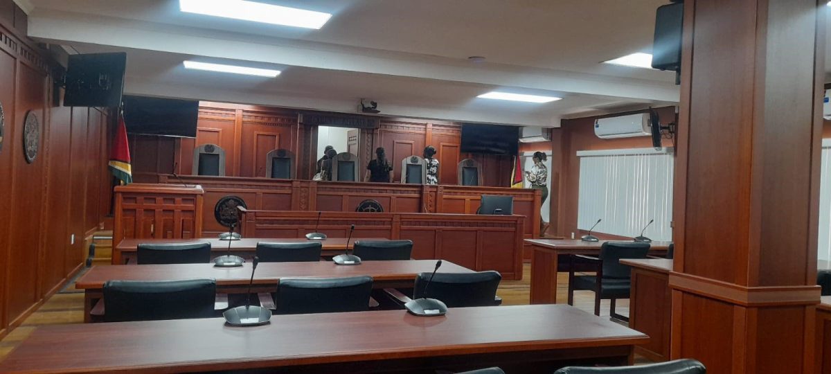 Inside the new court room 