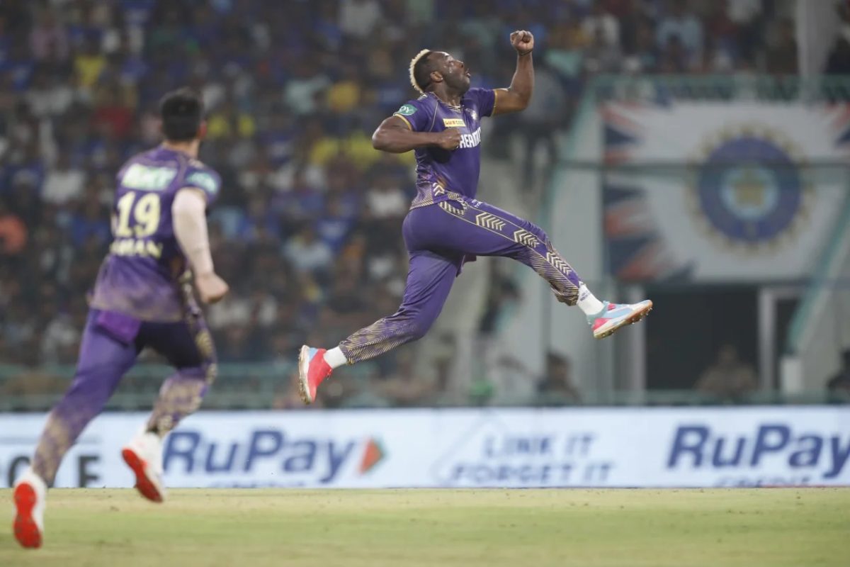 Despite failing with the bat, Andre Russell made an impact with the ball as he recorded 2-17