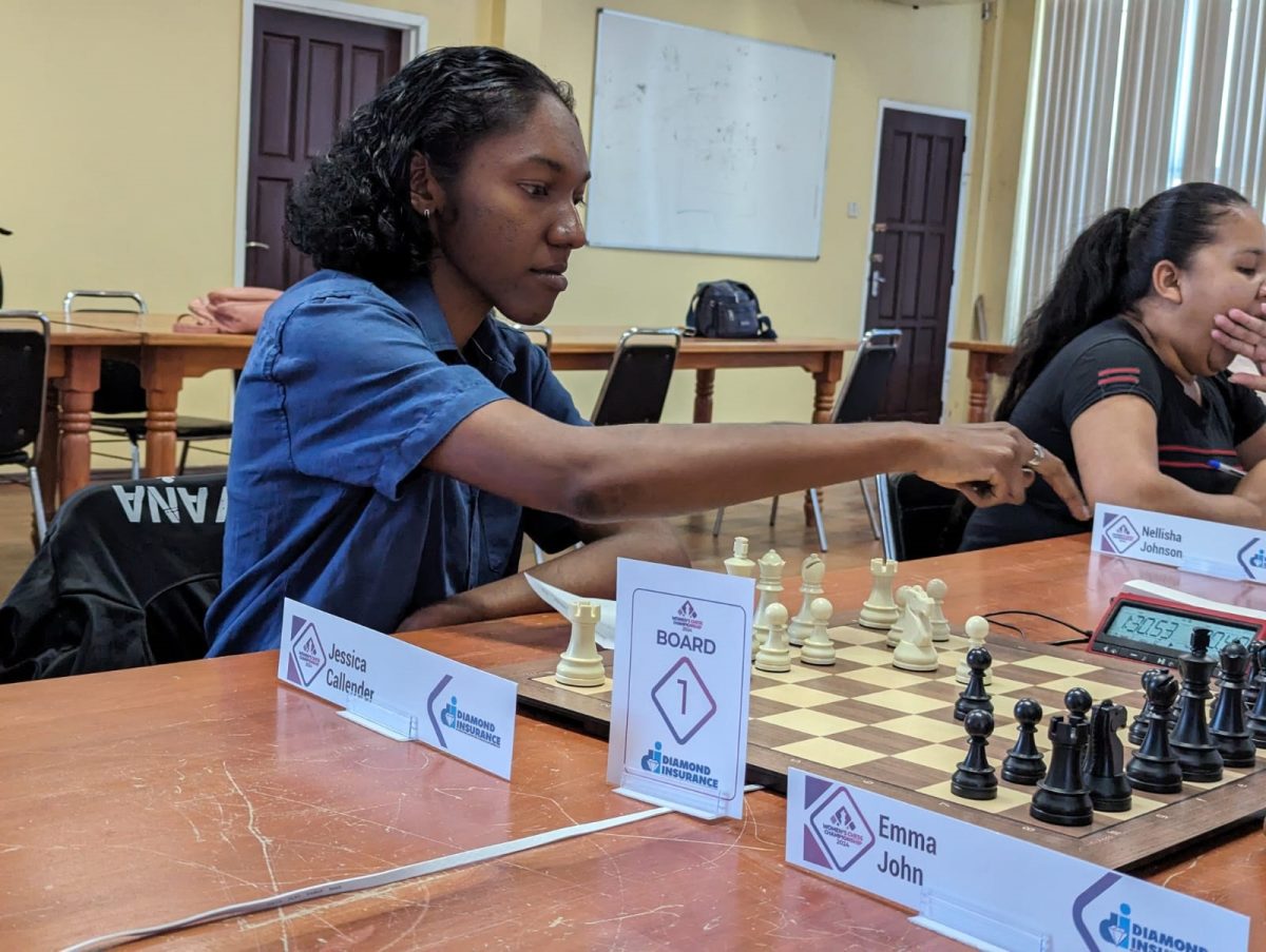 Defending Women’s Champion Jessica Callender is a picture of concentration. She will look to retain her title this weekend albeit under threat from 13-year-old Aditi Joshi. 
