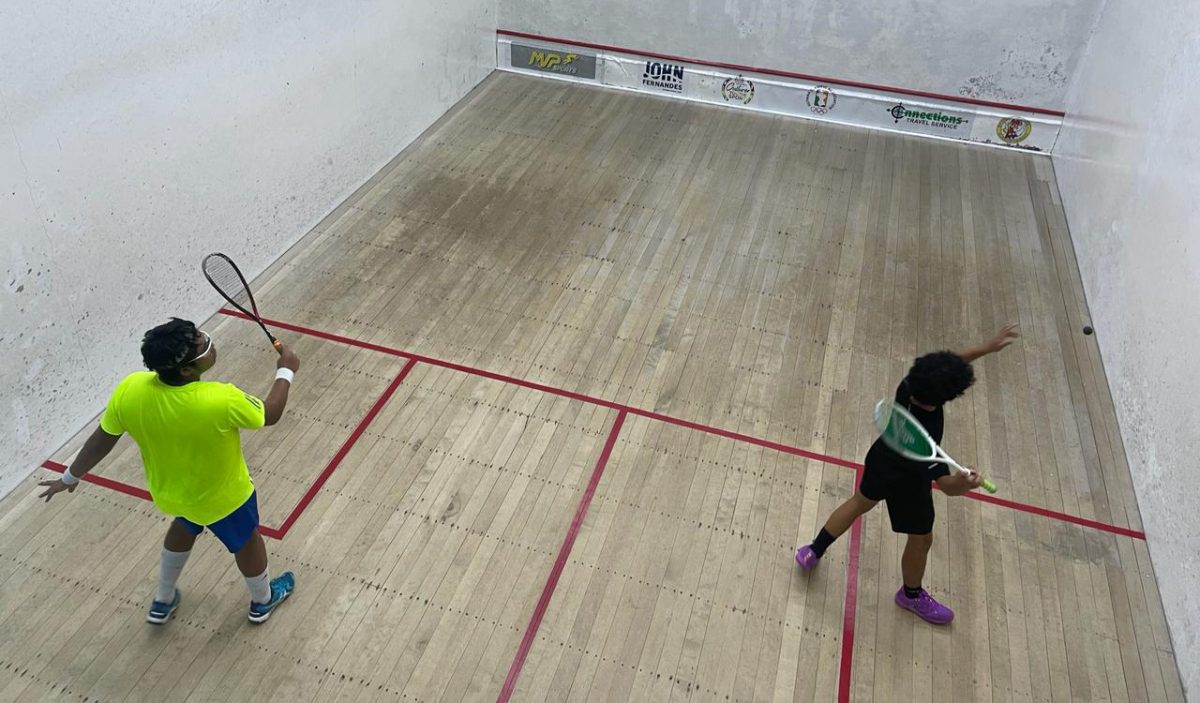 A scene from the Kraft Mac and Cheese Junior Squash Championship at the Georgetown Club Squash Courts on Camp Street