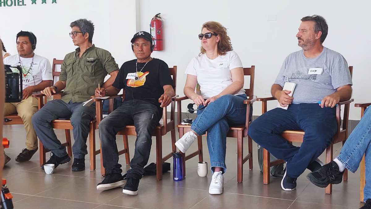 Nicholas Cyril (centre) participating in a panel discussion