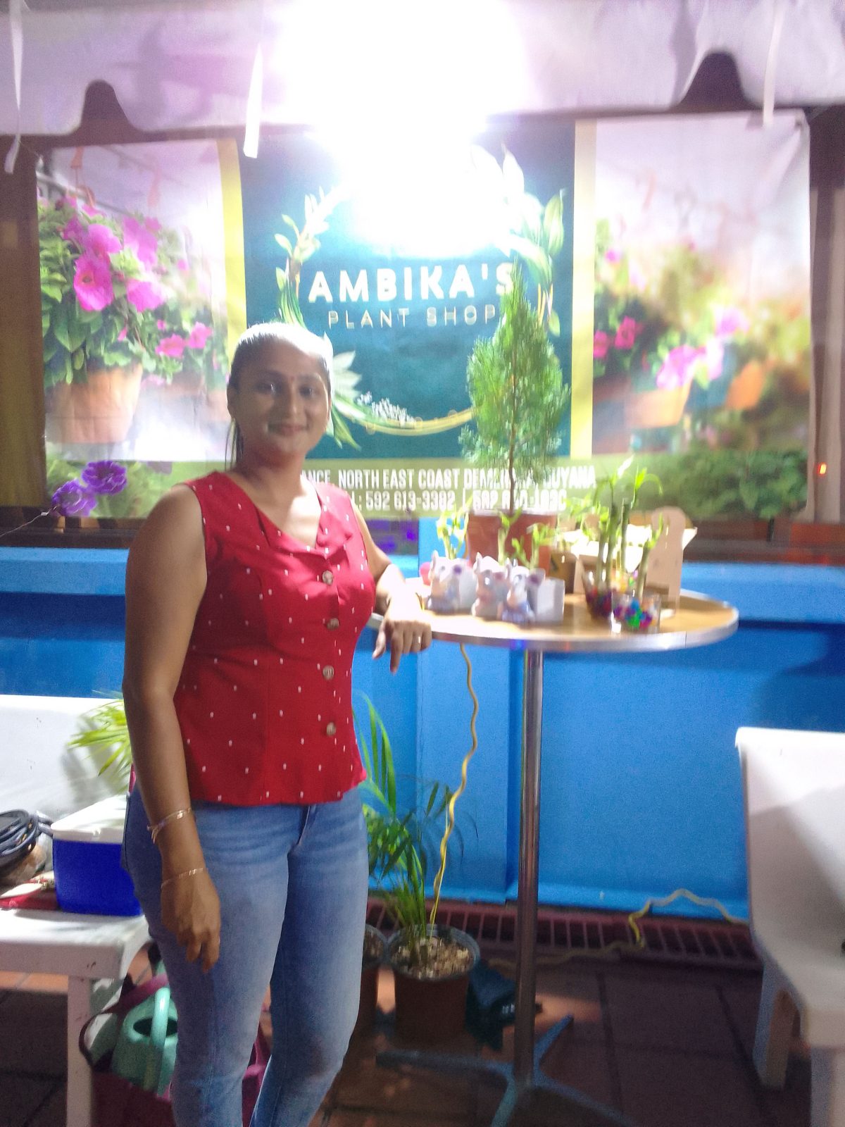 Roshanie Hanscoo of Ambika’s Plant Shop, Lot 4 Vigilance, North, East Coast Demerara