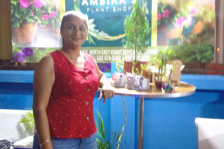 Roshanie Hanscoo of Ambika’s Plant Shop, Lot 4 Vigilance, North, East Coast Demerara