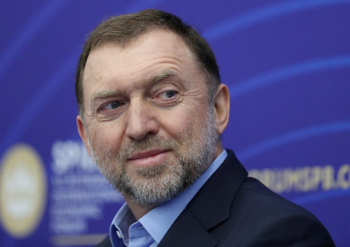 FILE PHOTO: Russian tycoon Oleg Deripaska attends a session of the St. Petersburg International Economic Forum (SPIEF) in Saint Petersburg, Russia, June 3, 2021. REUTERS/Evgenia Novozhenina