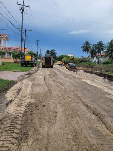 Part of the work inspected by the minister (Ministry of Public Works photo)
