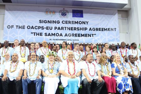 On 15 November 2023 the partnership between the European Union (EU) and its 27 Member States, and the 79 Member States of the Organisation of African Caribbean and Pacific States (OACPS) was solidified with the signing of the Samoa Agreement in Apia, Samoa. The historic signing ceremony a first to be held in the Pacific, was attended by more than 250 delegates from across the four continents. (https://www.oacps.org/)