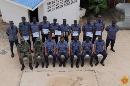 Some of the  coast guard ranks who underwent training (GDF photo)
