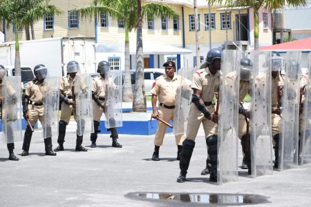 The police drills (Police photo)