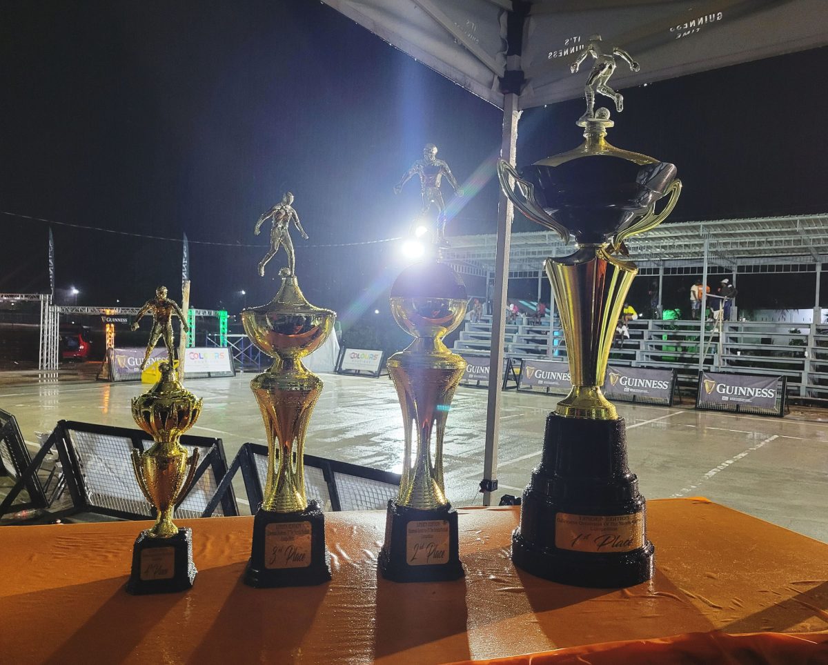 The trophies which will be up for grabs tonight at the Retrieve Hardcourt in Linden
