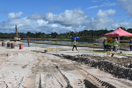 Work at Bosai yesterday (Ministry of Home Affairs photo)