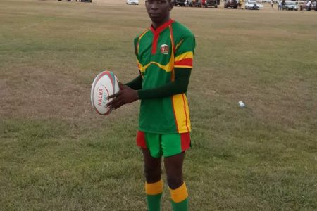 Captain of the Guyana National Rugby team, Jamal Angus