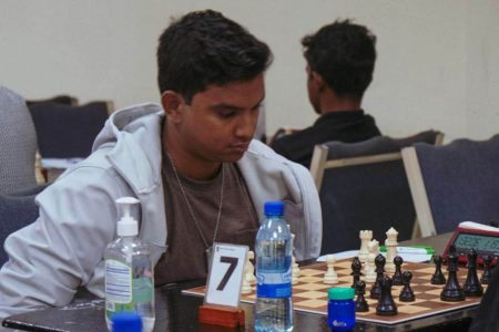Ethan Lee, the only contestant in the recent New GPC sponsored National Chess Championship to earn a draw with Taffin Khan, winner of the tournament 