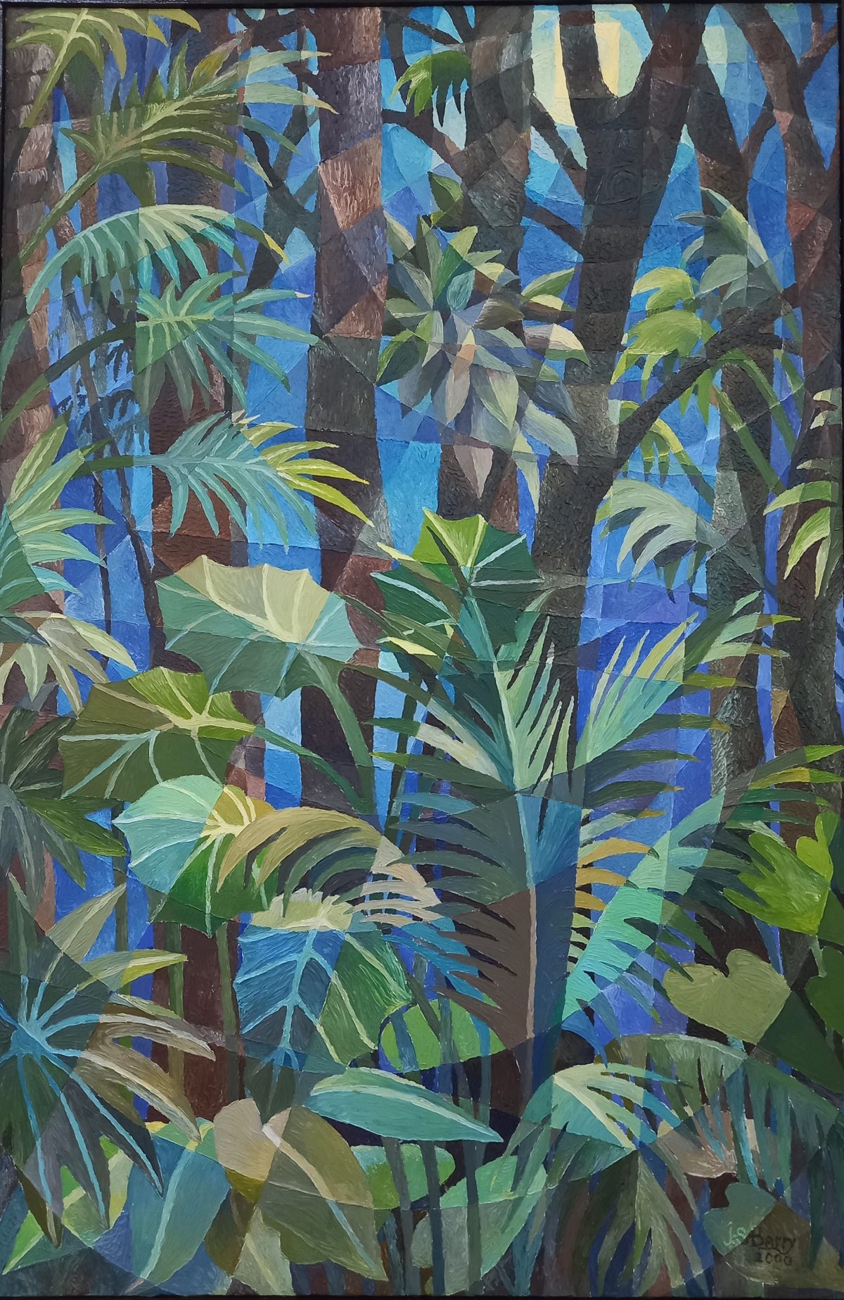 Moonlight in a Tropical Jungle, Jerry Barry,
Acrylic on Canvas (Photo by A McPherson with
permission of the National Gallery of Art)