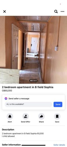 An advertisement for a two-bedroom apartment in Sophia