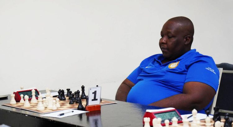 Ronuel Greenidge, a Guyana chess Olympian who played the
interesting Queen’s Indian defence against the 2024 National
Junior Champion Keron Sandiford in the recent National Qualifiers Tournament. The game ended in a draw.
