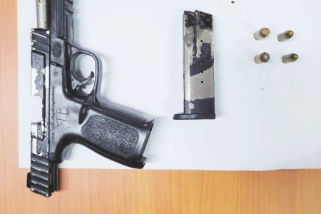 The gun that was found (Police photo)