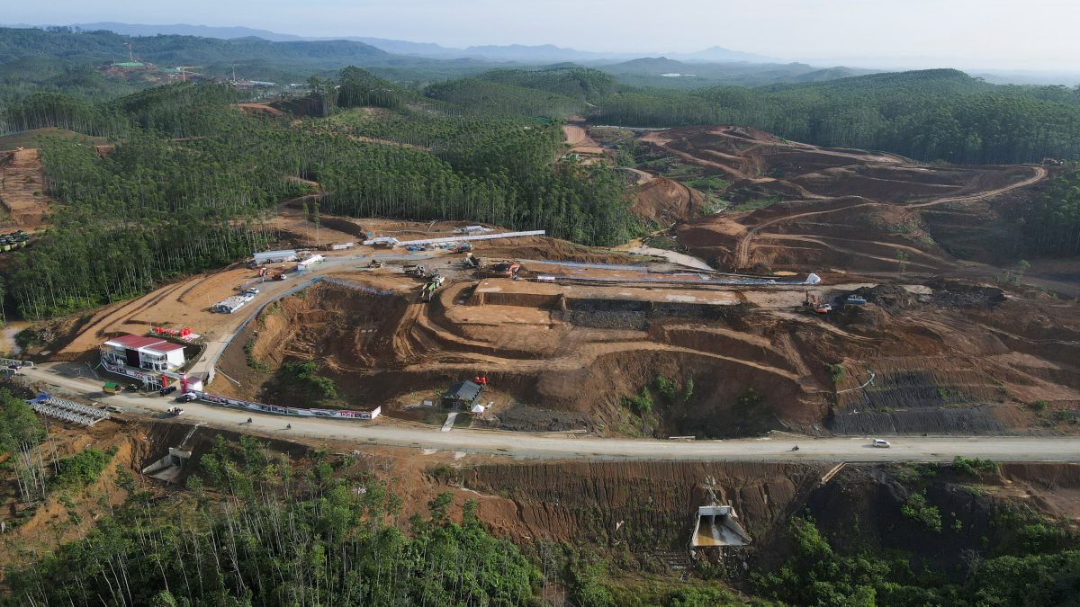 FILE PHOTO: General view of core goverment area construction of Indonesia’s new capital, known as Nusantara National Capital (IKN), in Sepaku, East Kalimantan province, Indonesia, March 8, 2023. REUTERS/Willy Kurniawan/File Photo