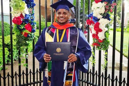 Keith Cort on his graduation from Howard University 