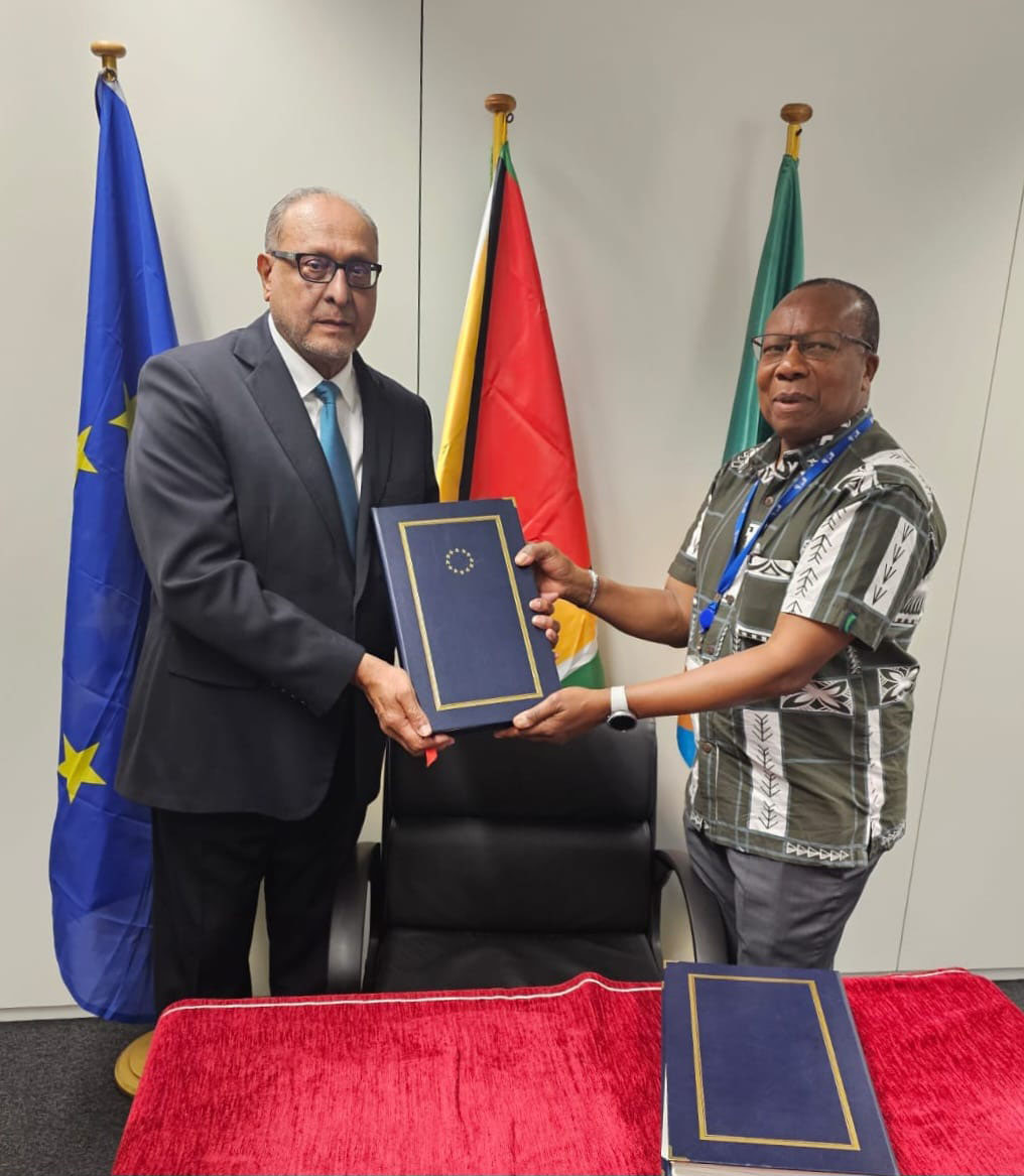 Guyana signs landmark OACPS-EU pact - Stabroek News