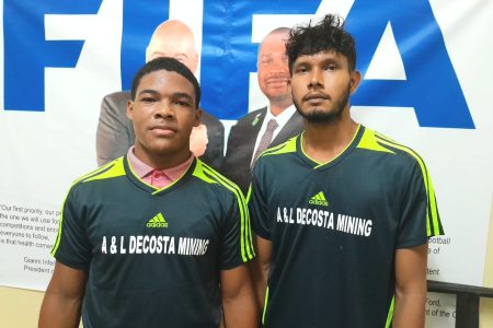 AK Galaxy scorers from left:
Ralph Henry and Samuel Mentore
