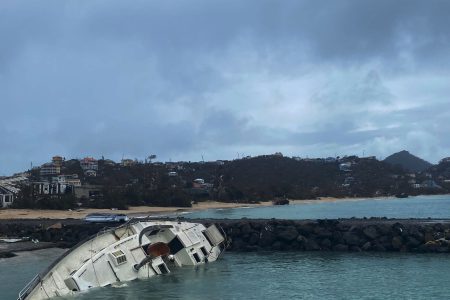 Devastation on the St Vincent and the Grenadines Island of Canouan from Hurricane Beryl. (International Organisation of Migration photo J Crichlow-Augustine)
