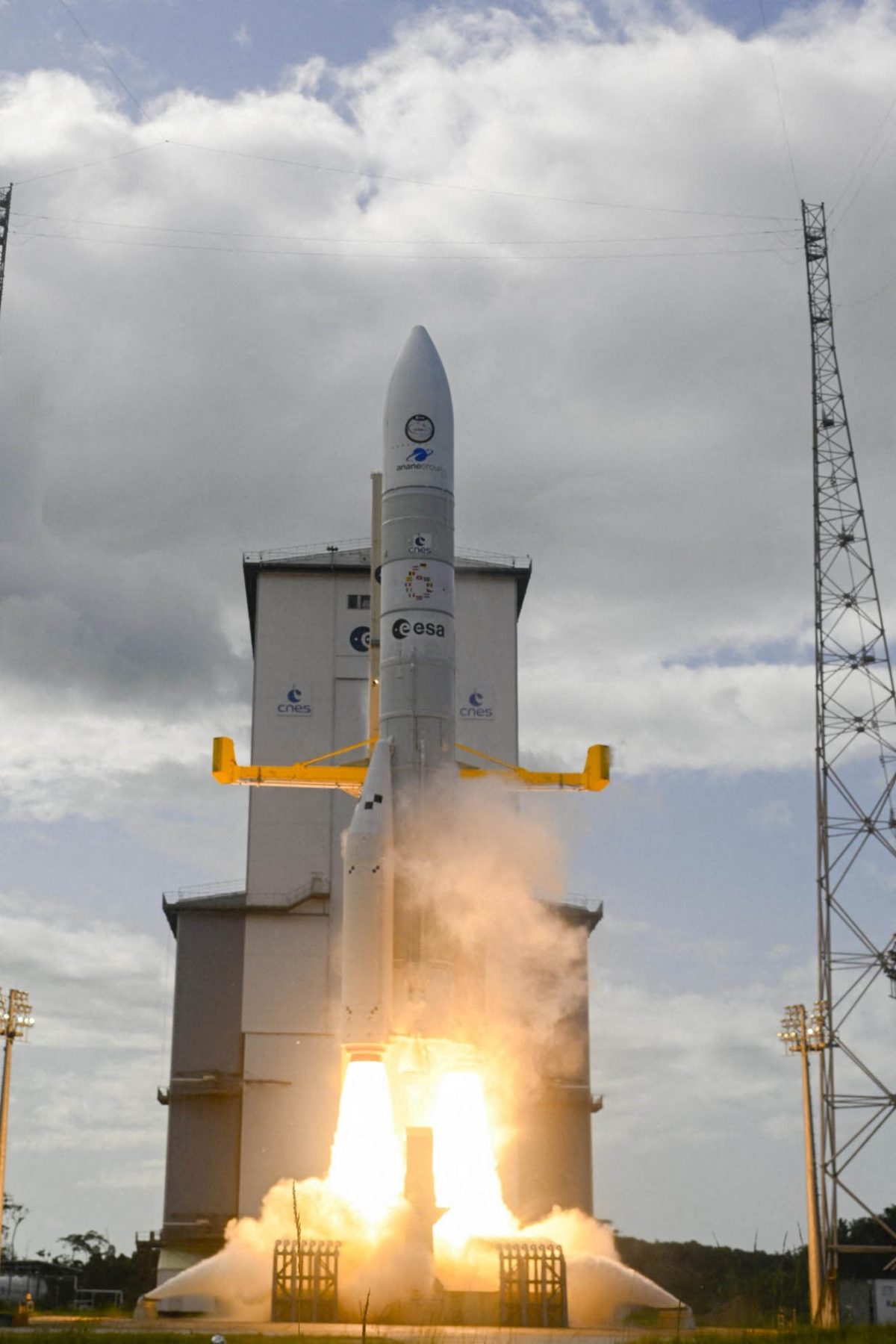 Europe’s Ariane 6 rocket takes off, in Kourou, French Guiana, July 9, 2024. European Space Agency (ESA)/Handout via REUTERS