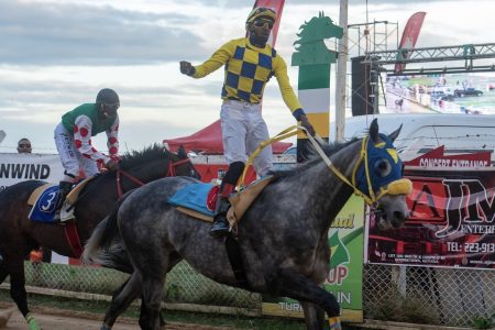 Ronaldo Appadu sits atop the jockey standings with 79 points heading into the Guyana Cup
