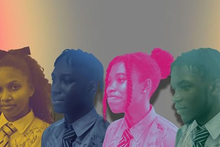 Secondary school students wearing natural hairstyles (Photos taken and edited by Mya Hall)
