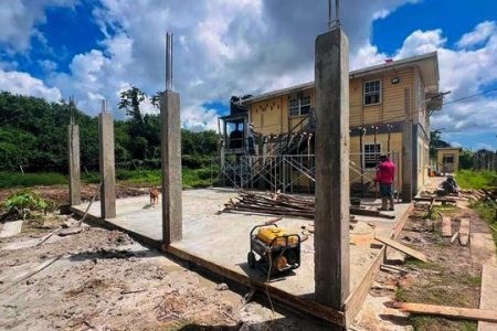 The new building being constructed to accommodate students (DPI photo)
