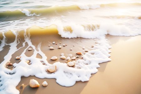  Waves on the sand (AI generated image from Freepik)
