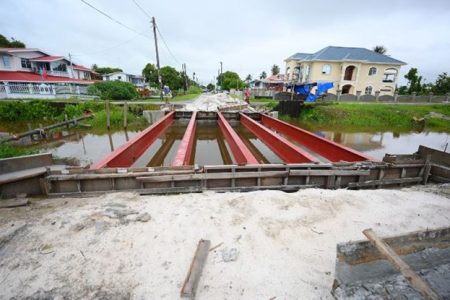 A bridge under construction at Zeelugt, Region Three (DPI photo)
