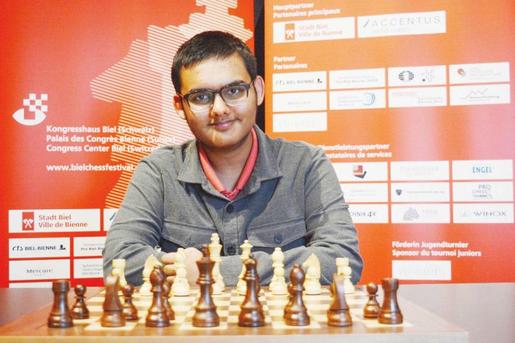 Abhimanyu Mishra (Photo – Biel Chess Festival)