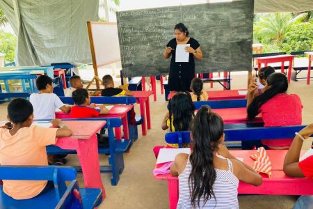 One of the classes in session (Ministry of Education photo)